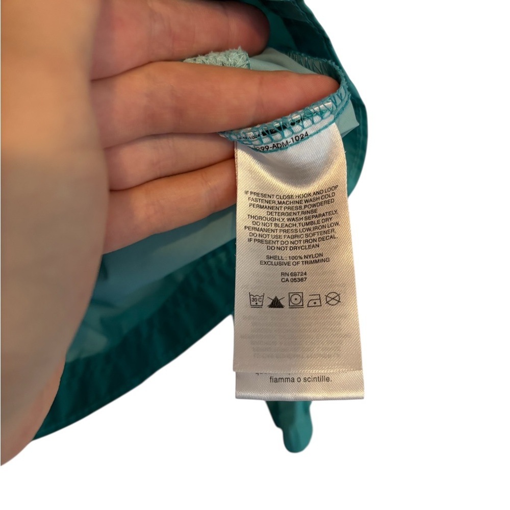 Girls Columbia coat turquoise XS raincoat - Picture 5 of 6